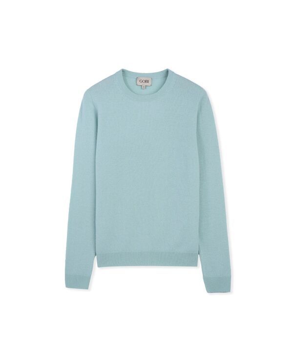 ゴビ カシミヤ レディース アウター ニット・セーター クルーネック Gobi Cashmere Womens Essential Cashmere Crewneck Sweater Greencel