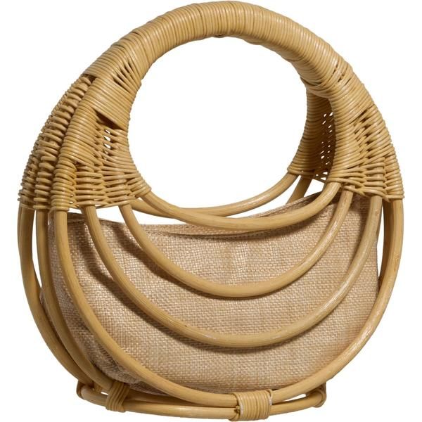 アンティッククラフト レディース バッグ ANTIKRAFT Straw Circle Bag Natural