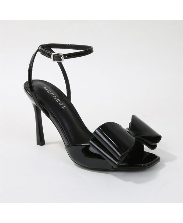バーネス レディース シューズ サンダル ヒール BERNESS Cleva Oversized Bow Heels Black ブラック