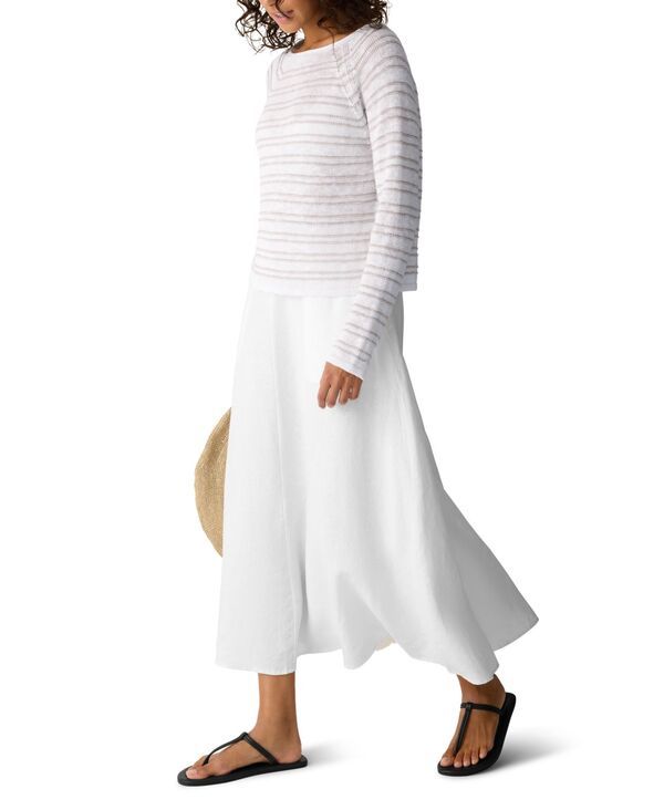 エイリーンフィッシャー レディース ボトムスカート Eileen Fisher Womenside Zip Long Skirt White ホワイト