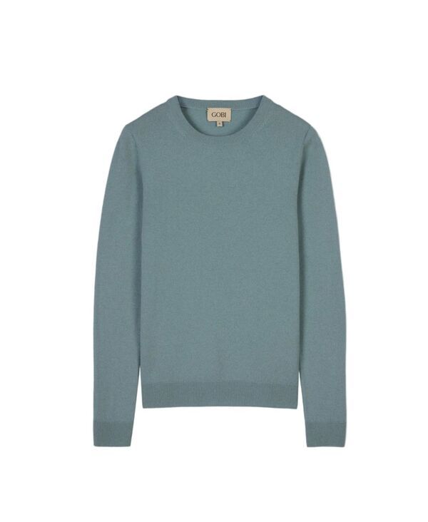 ゴビ カシミヤ レディース アウター ニット・セーター クルーネック Gobi Cashmere Womens Essential Cashmere Crewneck Sweater Blueclou