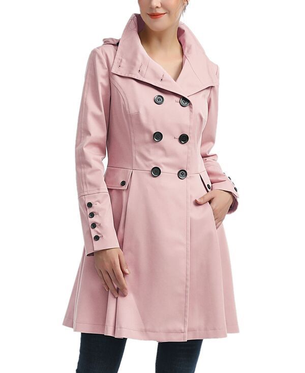 キミアンドカイ レディース アウター ジャケット・ブルゾン コート kimi kai Womens Adele Hooded Trench Coat Blush ブラッシュ