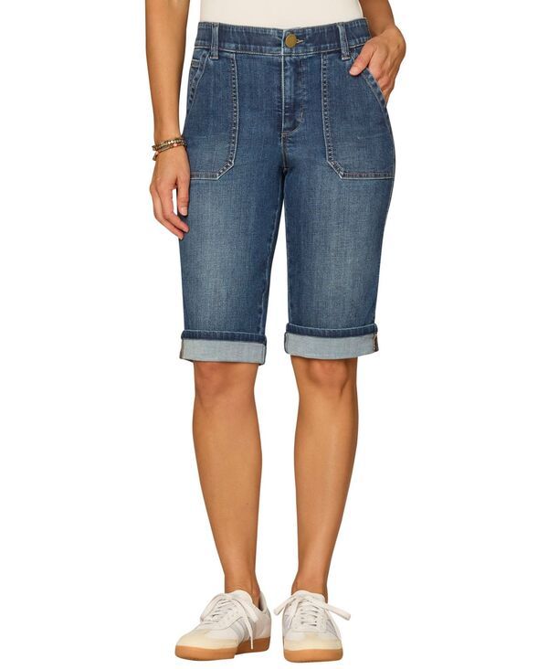 デモクラシー レディース ボトムス ハーフパンツ・ショーツ Democracy Womens HighRise Bermuda short Blue ブルー