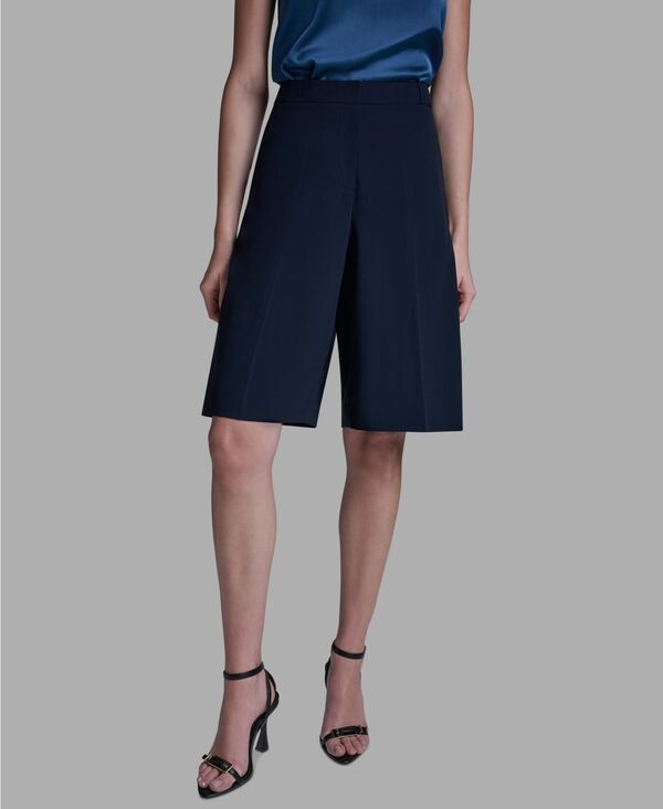 ビーシビージー レディース ボトムス ハーフパンツ・ショーツ ひざ丈 ショートパンツ BCBG Womens HighRise Knee Length Long Shorts Deep Sea
