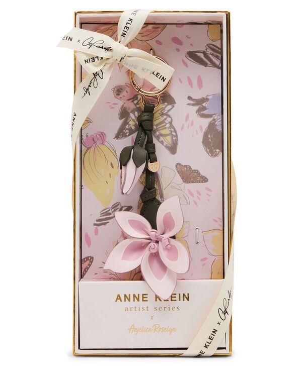アンクライン レディース バッグ Anne Klein Flower Handbag Charms Pink ピンク