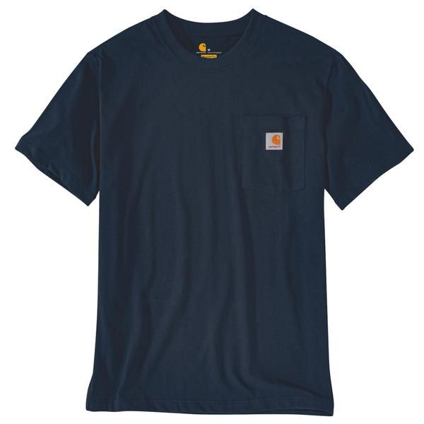 カーハート メンズ トップス Tシャツ リラックスフィットール Carhartt 103296 Big and Tall Relaxed Fit Heavyweight PocketShirt Sho