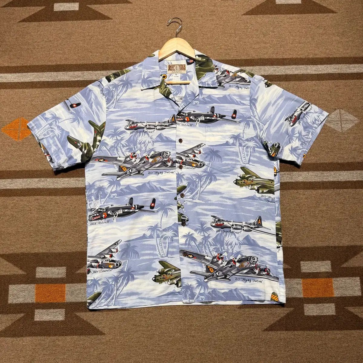 USA 90s WWll 폭격기 オリジナル ハワイアン シャツ M 105 10,811円