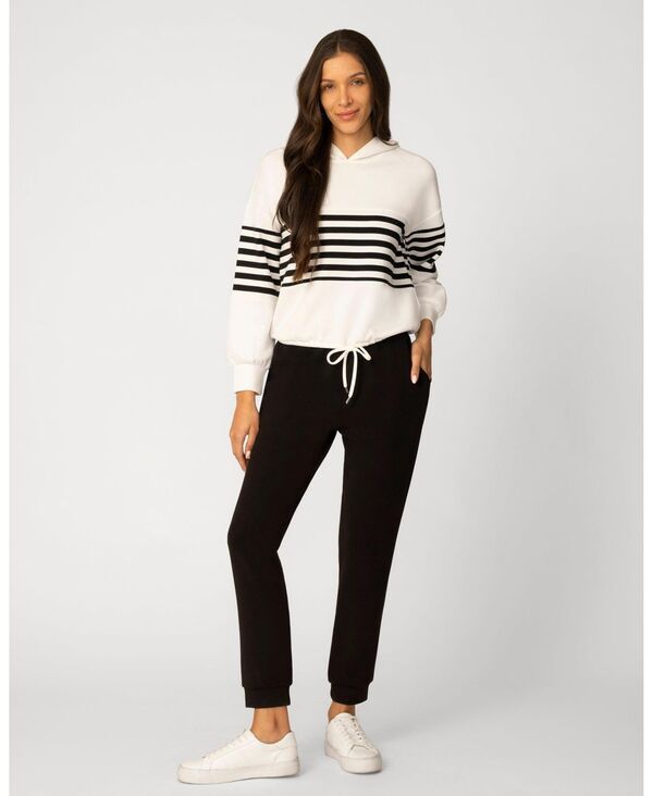 ケーブルアンドゲージ レディース アウター パーカー・スウェット Cable Gauge Womenstripe Hoodie Set Jet black stripe ブラック
