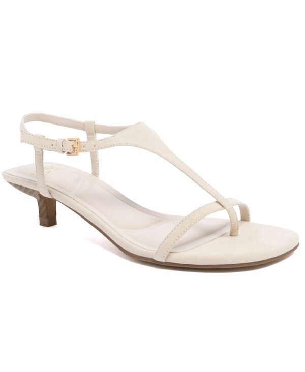 ジョーンズニューヨーク レディース シューズ サンダル ヒール Jones New York Womens Lisera Kitten Heel Strappy Dressandals Bone
