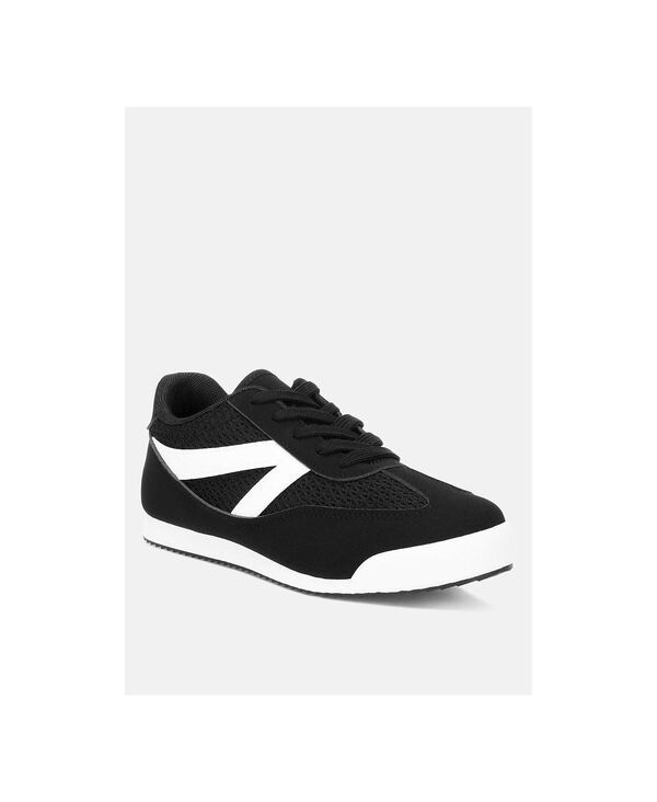 ロンドンラグ レディース シューズ スニーカー レース London Rag Womens Tibala Padded Collar LaceUp Sneakers Black faux leathe 14,805円