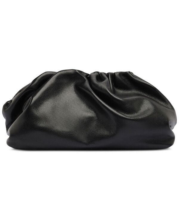 アレッツォ レディース バッグ レザー Arezzo Elizabeth Medium Leather Snap Button Handbag Black ブラック