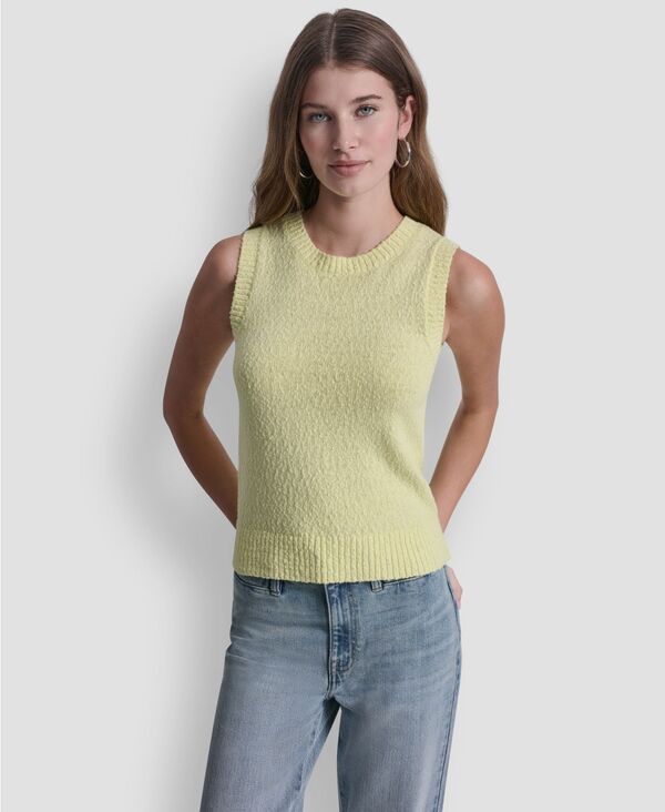 ダナキャランニューヨーク レディース アウター ニット・セーター クルーネック DKNY Jeans Womens Crew Neck PullOn Sweater Lemon Light