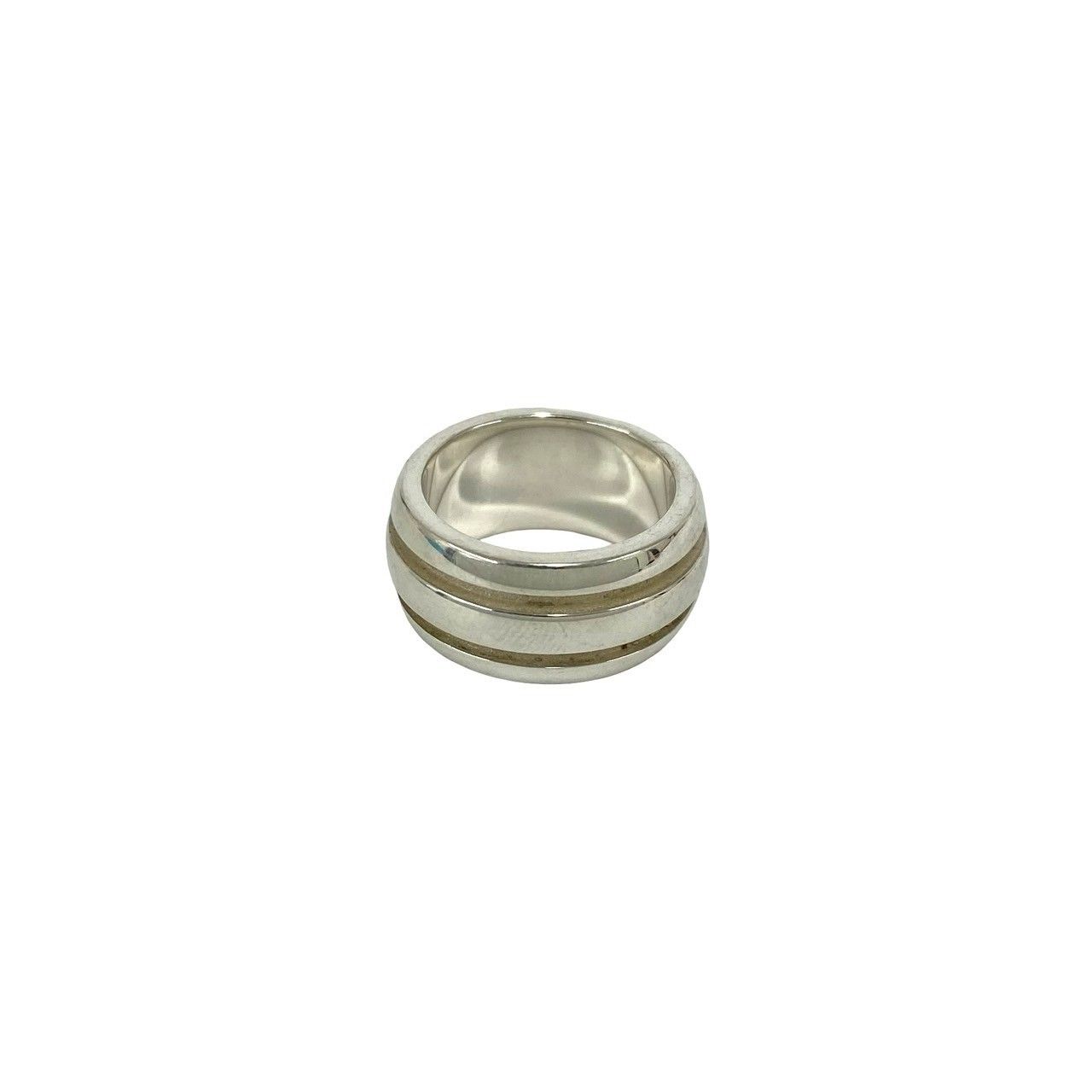 極 美品 TIFFANY&Co. ティファニー ヴィンテージ グルーブド ダブル