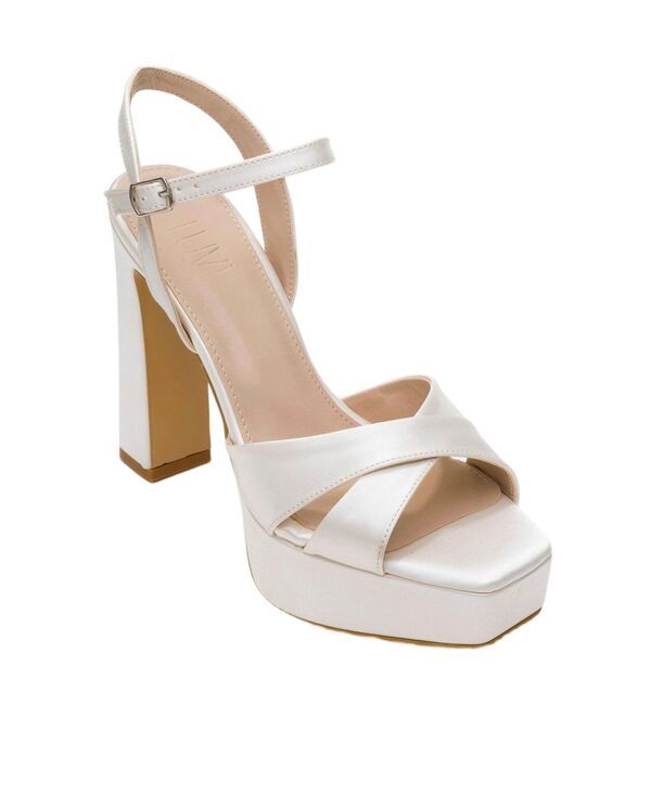 プロローグシューズ レディース サンダル プラットフォーム ヒール Prologue Shoes Womens Yulia CrossStraplatform Heel Sandal Ivory sa