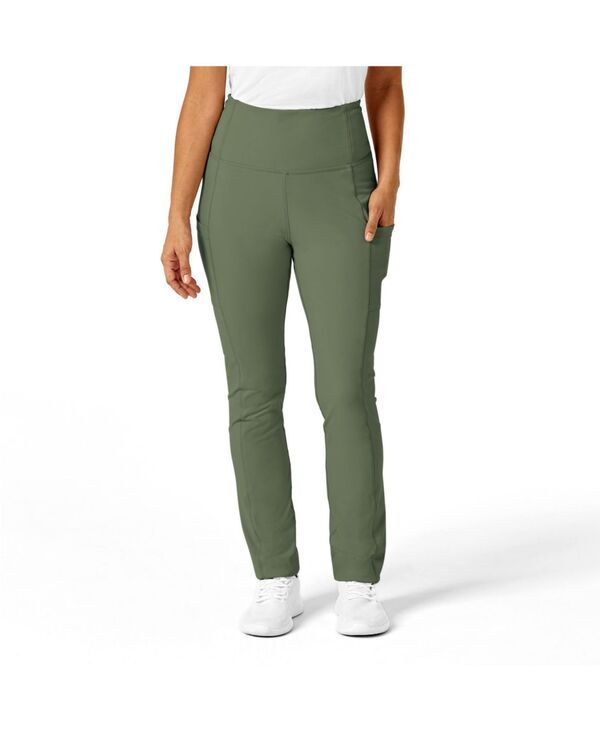ウィンク レディース ボトムス カジュアルパンツ ストレート プラスサイズ Wink Plusize RENEW Straight Leg Yoga Scrub Pant Olive オリーブ