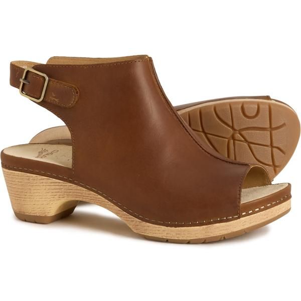 ダンスコ レディース シューズ サンダル レザー Dansko Lizzy Peep Toe Sandals Leather For Women Tan タン