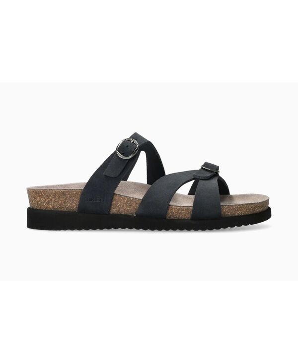 メフィスト レディース シューズ サンダル ベルベット レザー Mephisto Womens Hannel Velvet Leather Sandal Deep blue ブルー