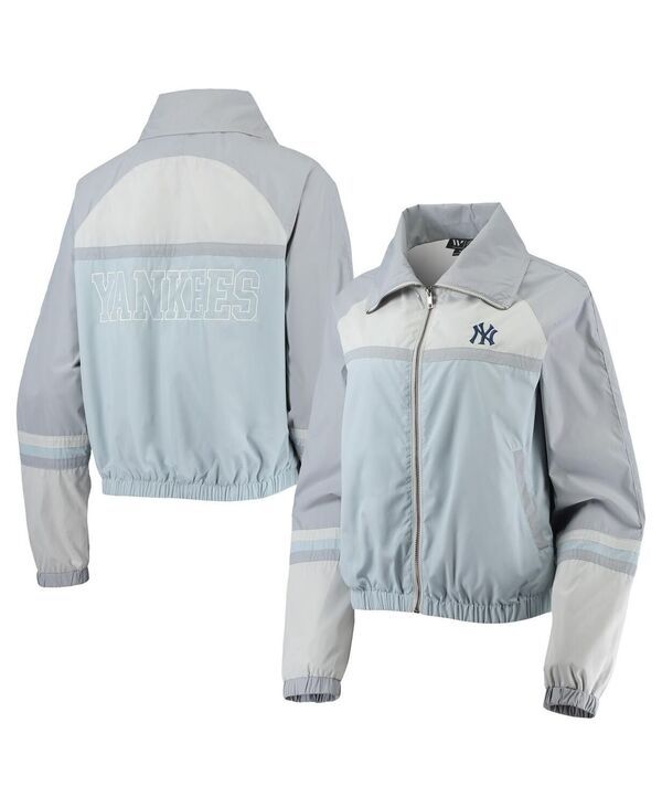 ザワイルドコレクティブ レディース アウター ジャケット・ブルゾン カラーブロック The Wild Collective Womens Navy New York Yankees Colorbloc