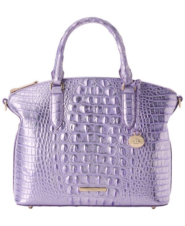 ブランミン レディース バッグ レザー Brahmin Duxbury Melbourne Medium Leather Satchel Handbag Sheer Lavender ラベンダー