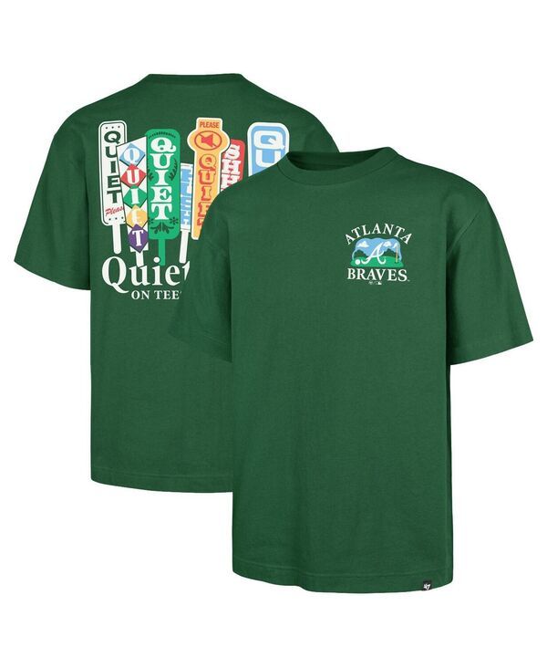 47 ブランド メンズ トップス Tシャツ 47 Brand Mens Green Atlanta Braves Plackard Foundation TShirt Green グリーン