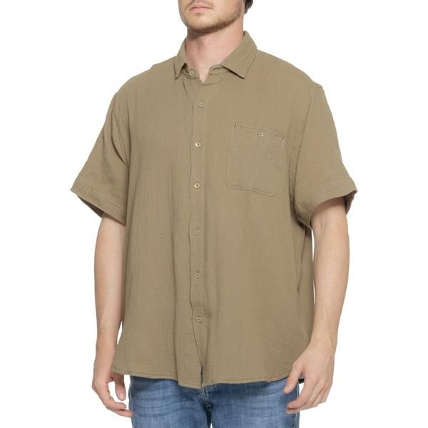 トゥルーグリット メンズ トップス シャツ True Gritaylor Shirt Short Sleeve Sage セージ