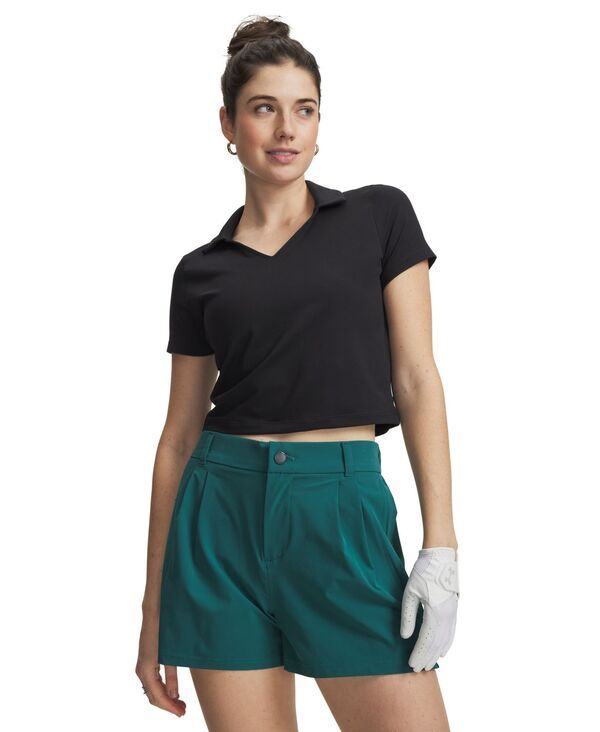 アンダーアーマー レディース トップス ポロシャツ 半袖 Under Armour Womens Motion ShortSleeve Polo Shirt Black ブラック