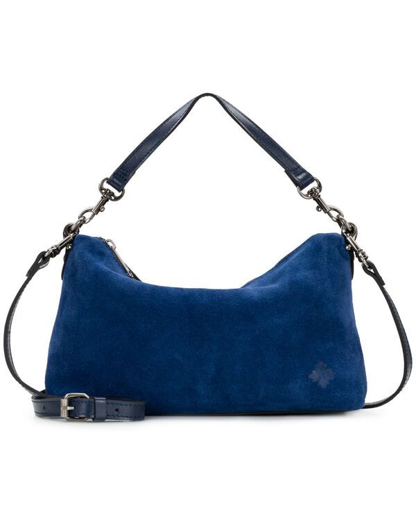 パトリシアナシュ レディース バッグ スエード Patricia Nash Kolena Small Suede Slim Shoulder Bag Denim Blue デニム