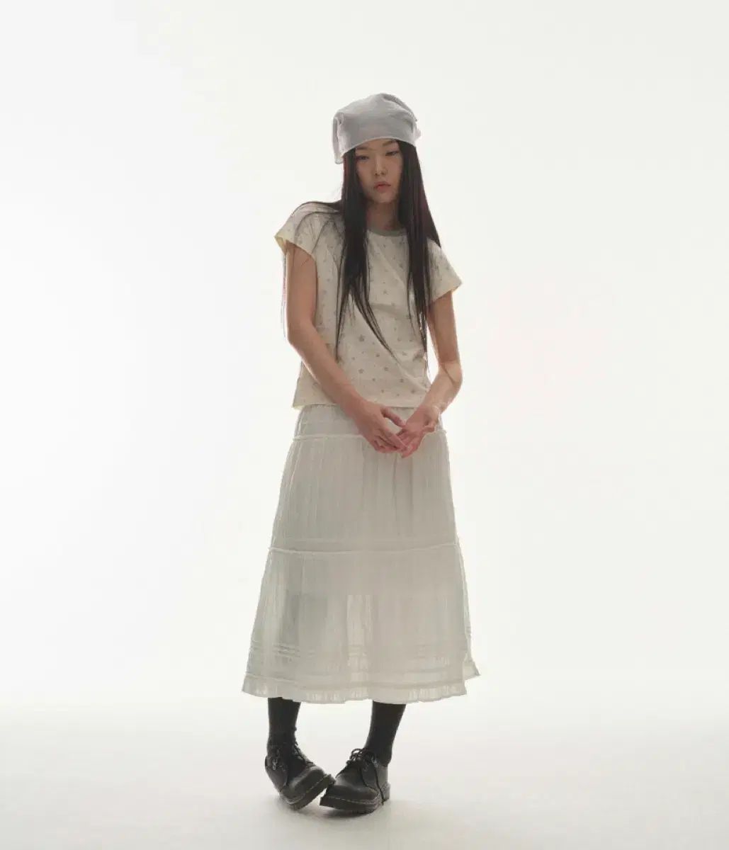 ISSEY MIYAKE イッセイミヤケ シャーリング ミディ スカート(新品)