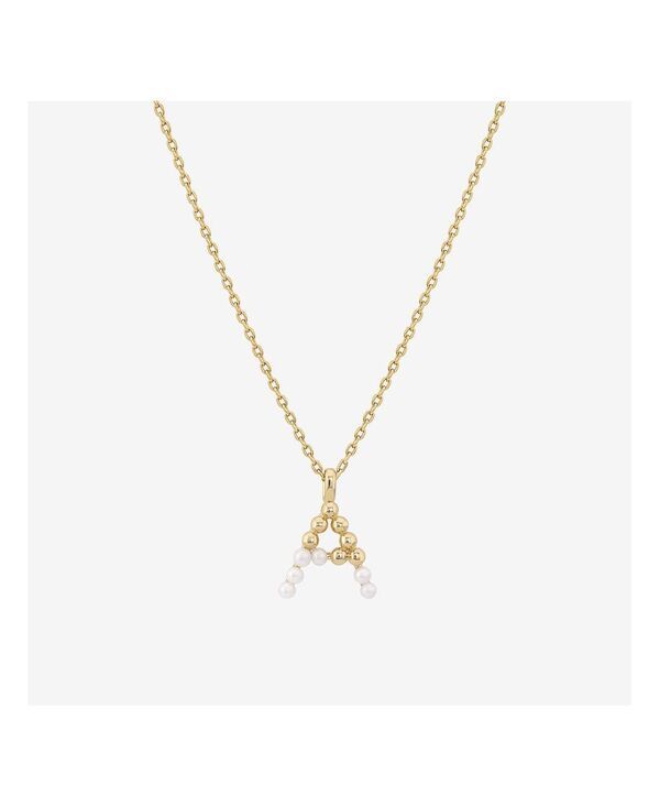 ベアフルーツジュエリー レディース アクセサリー ネックレス・チョーカー・ペンダントトップ レース Bearfruit Jewelry Cultu red Pearl Pave Initial Nec 11,346円