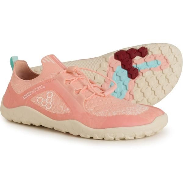ヴィヴォ ベアフット レディース シューズ スニーカー ニット VivoBarefoot Primus Knit FG Trail Running Shoes For Women Peach Melb