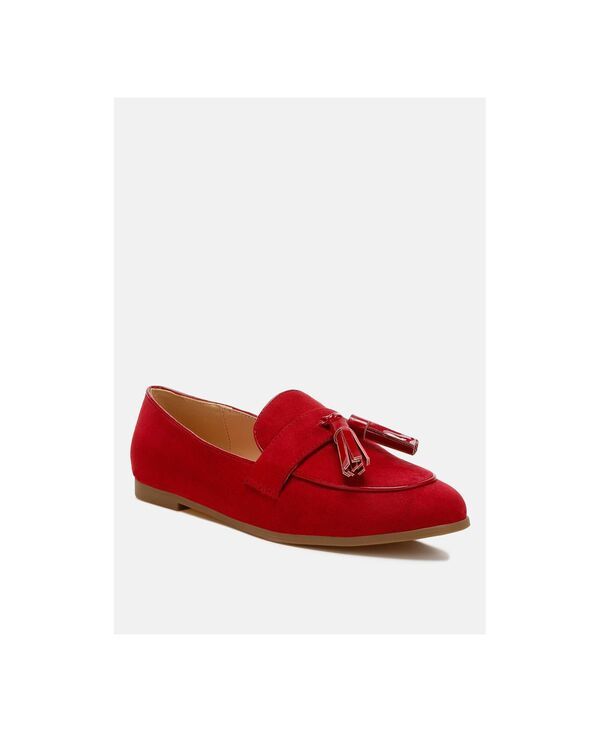 ラグアンドコー レディース シューズ スリッポン・ローファー スエード Rag Co Rag and Co Womens Folklore Micro Suede Tassel s Loafers R