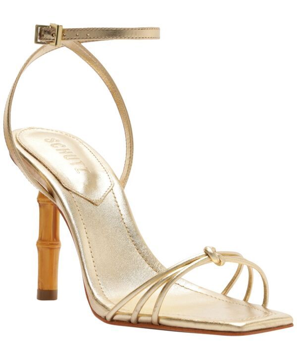 シュッツ レディース シューズ サンダル ヒール Schutz Womens Haven Bamboo Stiletto Heel Sandals Platina