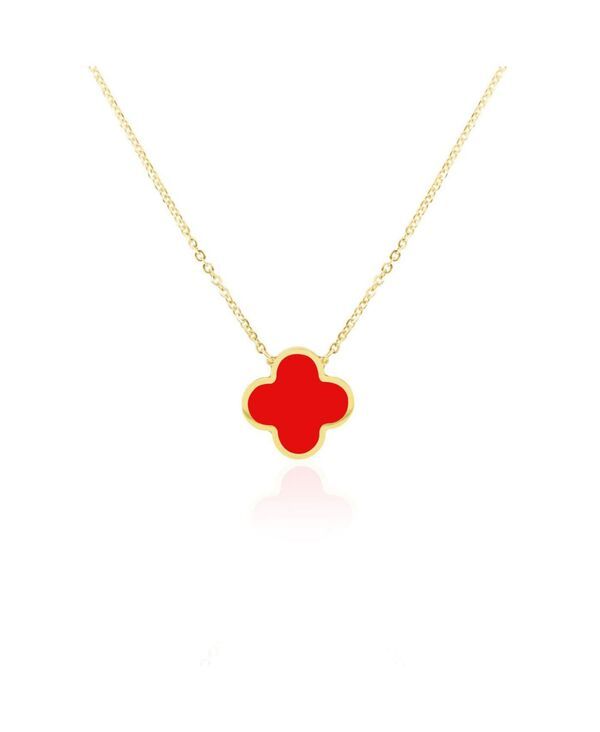ザ・ラブリー レディース アクセサリー ネックレス・チョーカー・ペンダントトップ レース The Lovery Extra Coral Single Clover Necklace Coral コーラ