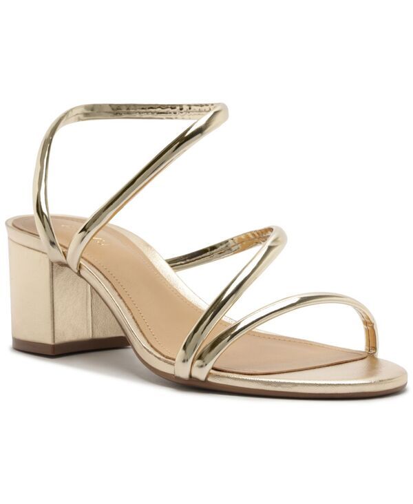 アレッツォ レディース シューズ サンダル Arezzo Womens Mikayla Mid Block Sandal Platino