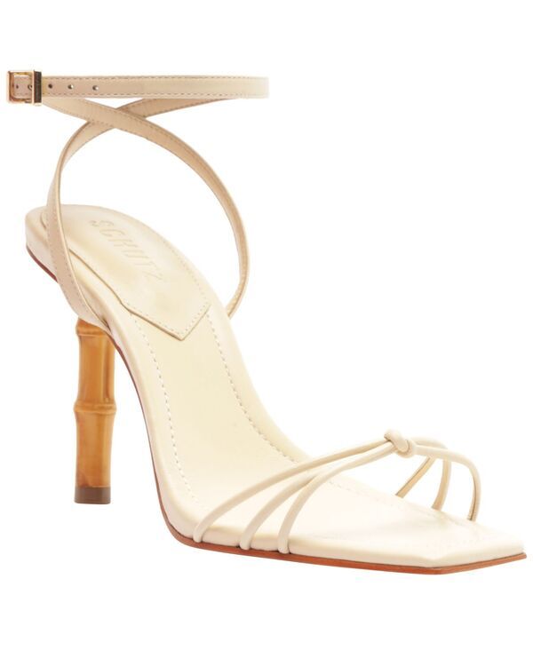 シュッツ レディース シューズ サンダル ヒール Schutz Womens Haven Bamboo Stiletto Heel Sandals Egg Shell