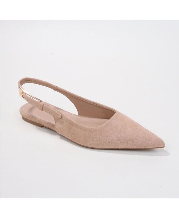 バーネス レディース シューズ パンプスエード BERNESS Caitriona Faux Suede Flats Beige ベージュ