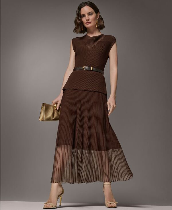 ダナ キャラン ニューヨーク レディース アウター ニット・セーター ノースリーブ マキシ Donna Karanew York Womensleeveless Knit Maxi Sweater D