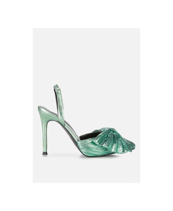 ロンドンラグ レディース シューズ サンダル London Rag Womens Kiki Bow Embellished Slingback Sandals Jade green グリーン