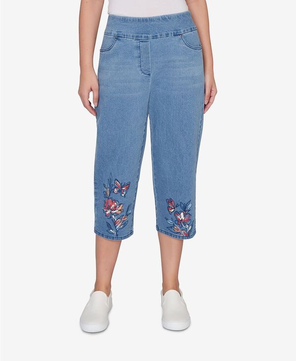 アルフレッド ダナー レディース ボトムス デニムパンツ フラワー柄 プリント キャップ ジーンズ フラワー Alfredunner Womens Austin Floral Butterfly Pr