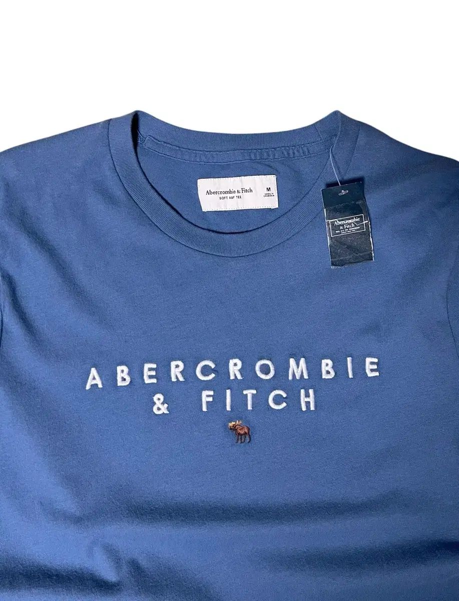 (新品) アバクロンビー アンド クロムビー ピーチ ブルー 半袖Tシャツ