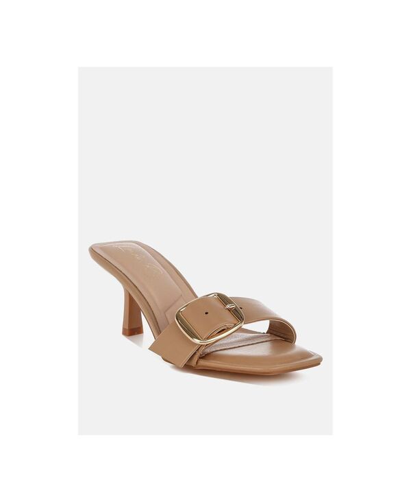 ロンドンラグ レディース シューズ サンダル London Rag Womens Acacia Buckle Strap Slip On Sandals White ホワイト