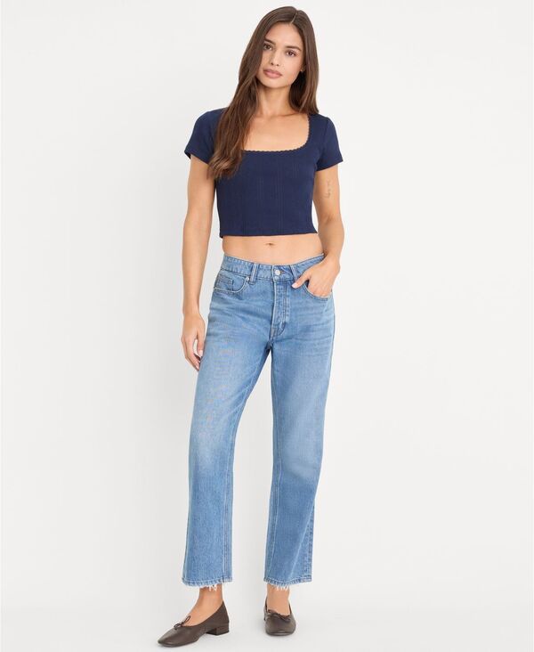 グッドアメリカン レディース ボトムス デニムパンツ ジーンズ Good American Womens Weightless MidRise Boyfriend Jeans Indigo インディゴ