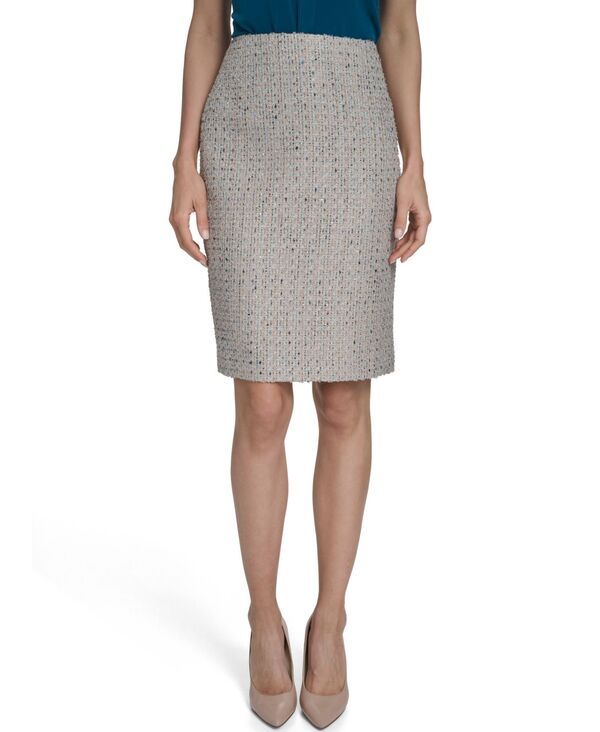 カルバンクライン レディース ボトムスカート ツイード Calvin Klein Womens Tweed Pencil Skirt Latte Multi マルチカラー 14,950円