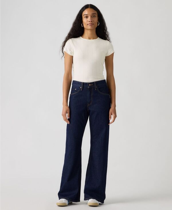 リーバイス レディース シューズ ブーツ・レインブーツカット ジーンズ Levis Womens PremiumidRise Loose Bootcut Jeanshaded Blue ブルー