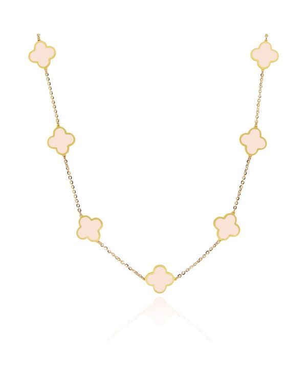 ザ・ラブリー レディース アクセサリー ネックレス・チョーカー・ペンダントトップ レース The Lovery Small Pink Pearl Clover Necklace 14K Pink Pe