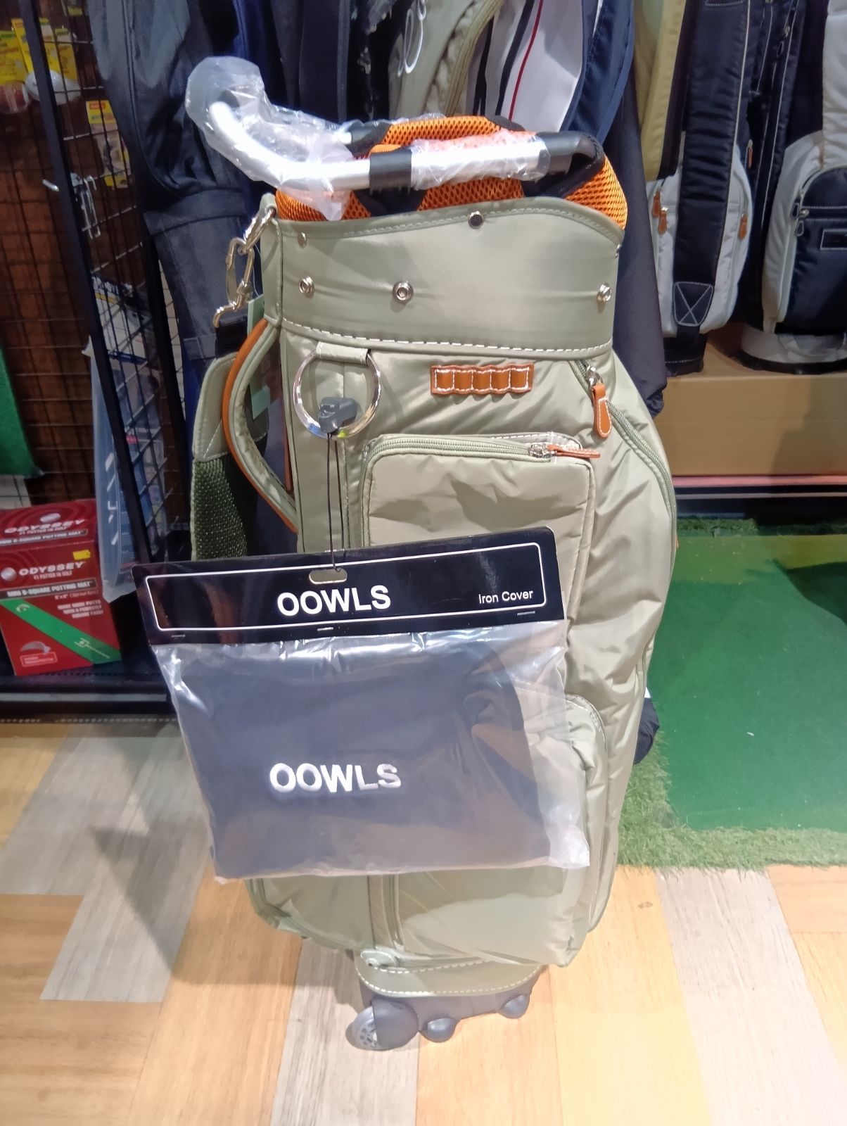 Cb【新品未使用品】OOWLS キャスター付き キャディバッグ メンズサイズ 9.5型 47インチ対応 ゴルフバッグ カートタイプ JYPRF24TCB 【ジーパーズオリジナル】(大崎店)