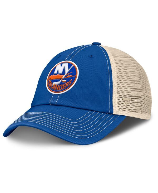 ファナティクス メンズ アクセサリー 帽子 Fanatics Mens RoyalNatural New York Islanders Rival Trucker Adjustable Hat Roy