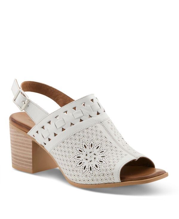 スプリングステップ レディース シューズ サンダル Spring Step Women sunela Slingback Sandal with Lasercut Style and Comfort