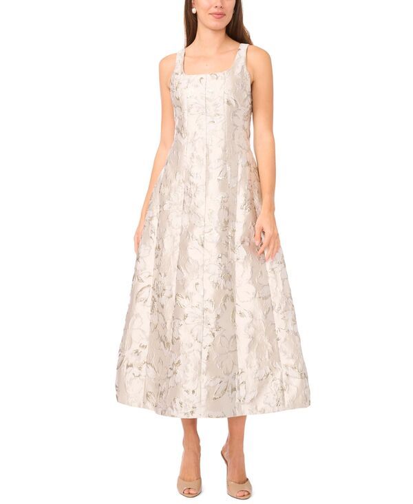 ミスク レディース トップス ワンピース ノースリーブ MSK Womensleevelessquare Neck Dress Ivory アイボリー
