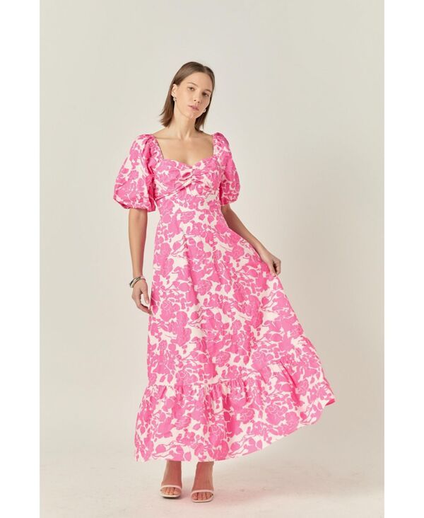イングリッシュファクトリー レディース トップス ワンピース フラワー柄 プリント マキシ フラワー English Factory Womens Floral Print Maxi Dress Fu
